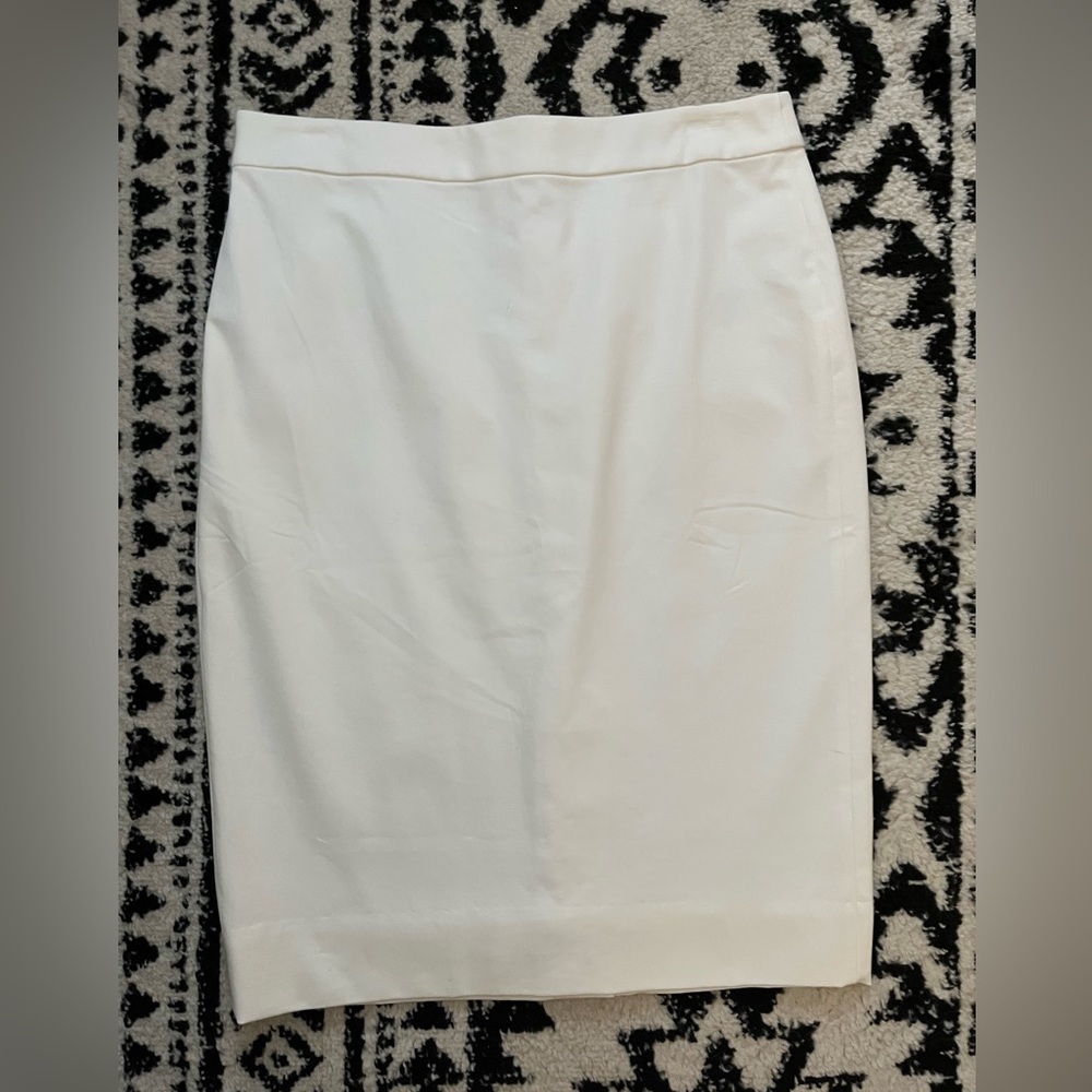 Jcrew white pencil skirt size 2